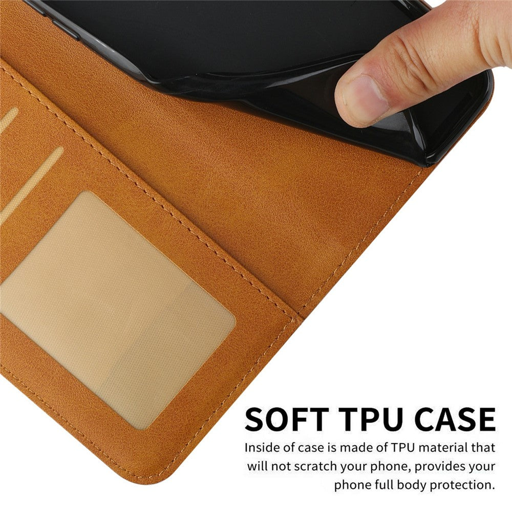 For Xiaomi 17 Pro Max Leather Phone Case Foldable Stand Wallet Flip Cover with Strap - Yellow