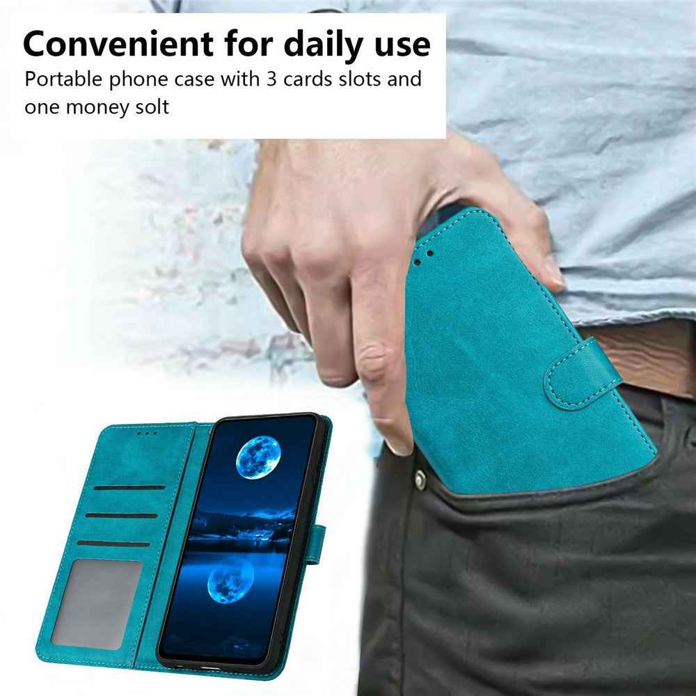 For Xiaomi 17 Pro Wallet Case Flip Stand Calf Texture PU Leather Phone Cover with Strap - Green