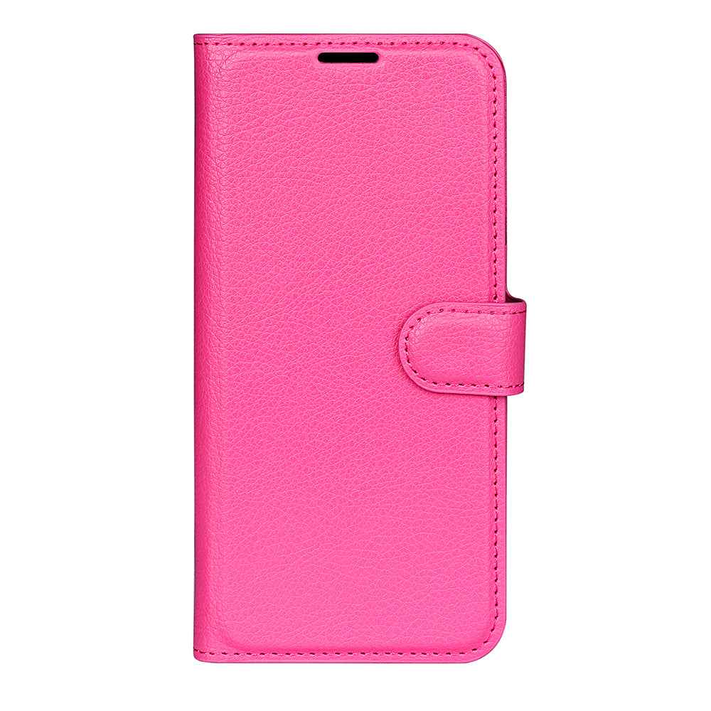 For Xiaomi 17 Pro Case Litchi Texture Shockproof Leather Wallet Phone Cover - Rose Red