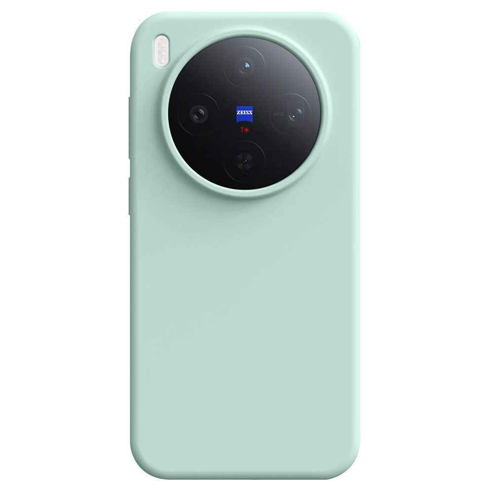 For vivo X300 5G Case Skin-Friendly Liquid Silicone + PC Phone Cover - Light Green