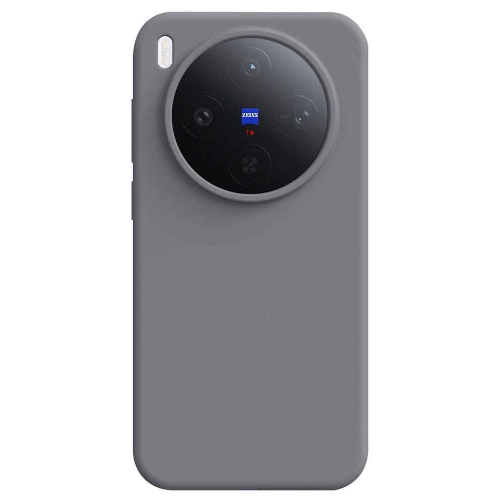For vivo X300 5G Case Skin-Friendly Liquid Silicone + PC Phone Cover - Dark Grey