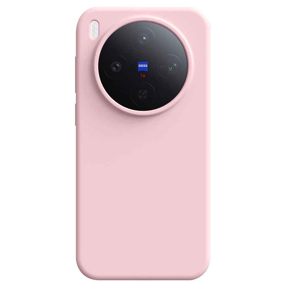 For vivo X300 5G Case Skin-Friendly Liquid Silicone + PC Phone Cover - Light Pink