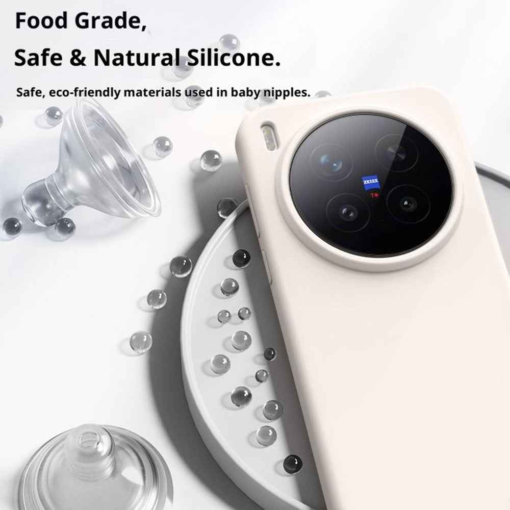For vivo X300 Pro 5G Case Skin-Friendly Liquid Silicone + PC Phone Cover - Light Purple