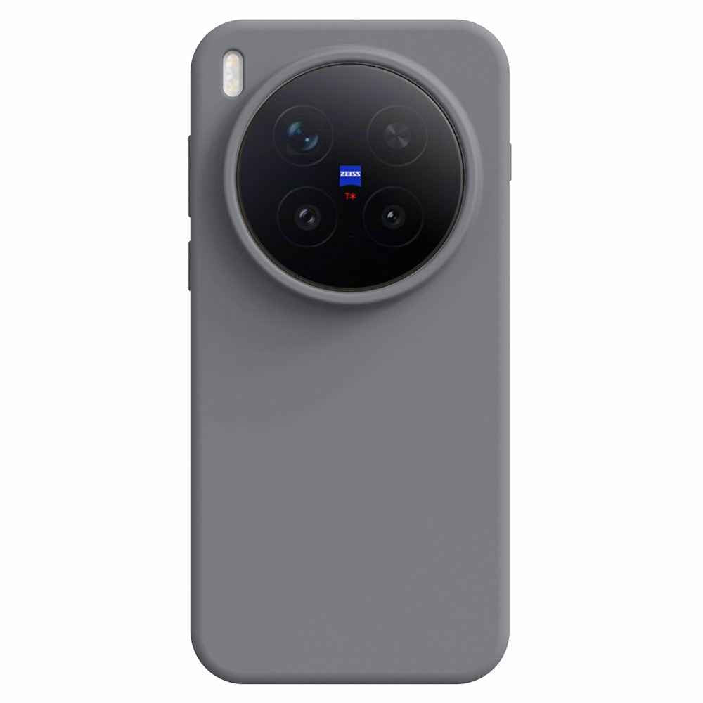 For vivo X300 Pro 5G Case Skin-Friendly Liquid Silicone + PC Phone Cover - Dark Grey