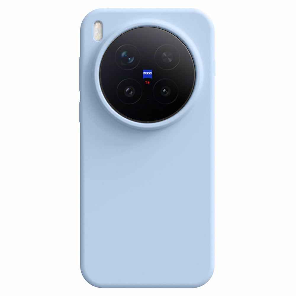 For vivo X300 Pro 5G Case Skin-Friendly Liquid Silicone + PC Phone Cover - Baby Blue