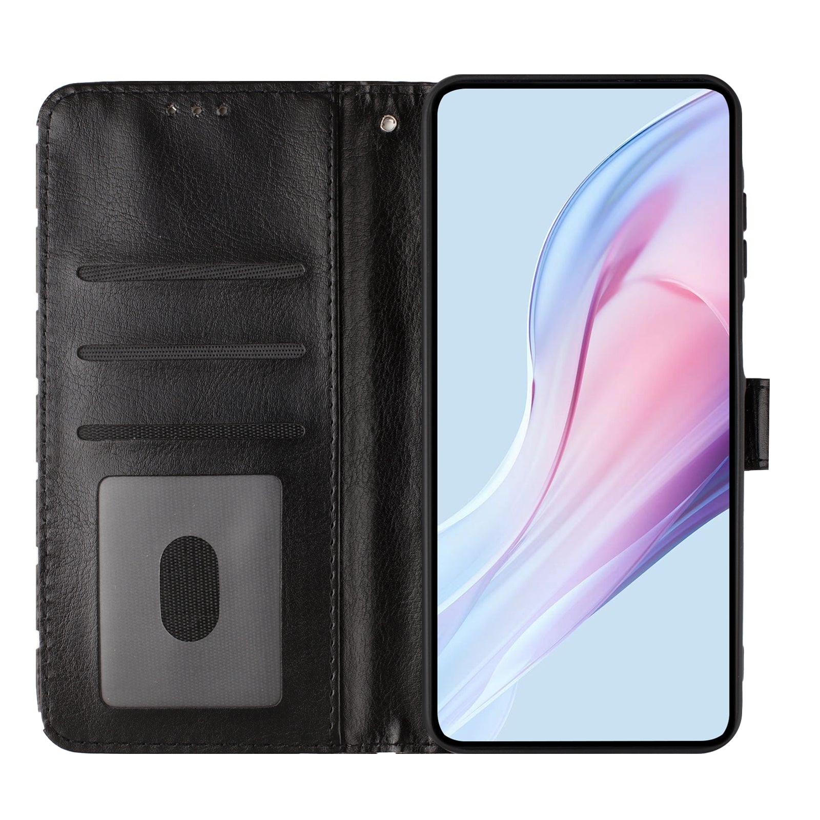 For Xiaomi Poco M8 Pro 5G / Redmi Note 15 Pro+ 5G (Global) Leather Case Polka Dot Pattern Wallet Stand Folio Phone Cover - Black