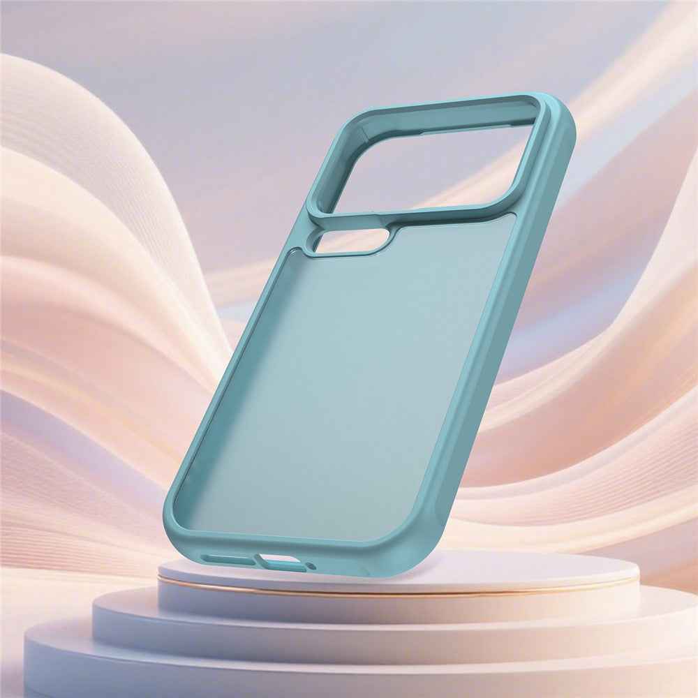 For Xiaomi 17 Pro Case Drop Proof Airbags Frosted Translucent PC + TPU Phone Back Cover - Light Green