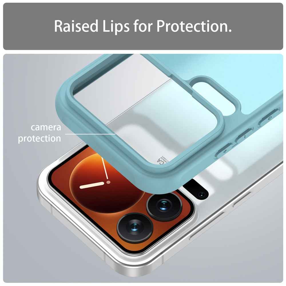 For Xiaomi 17 Pro Case Drop Proof Airbags Frosted Translucent PC + TPU Phone Back Cover - Light Green