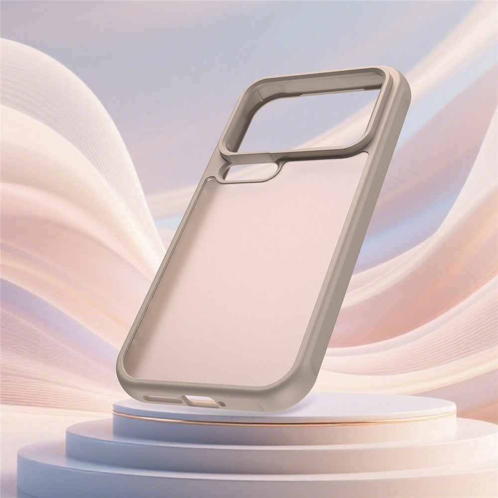 For Xiaomi 17 Pro Case Drop Proof Airbags Frosted Translucent PC + TPU Phone Back Cover - Orange