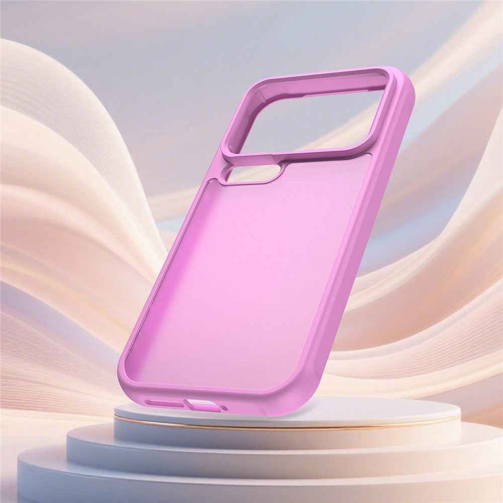 For Xiaomi 17 Pro Case Drop Proof Airbags Frosted Translucent PC + TPU Phone Back Cover - Light Purple