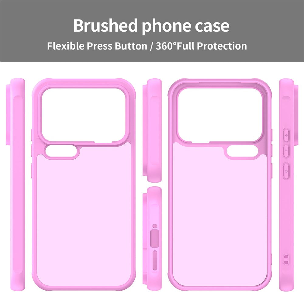 For Xiaomi 17 Pro Max Case Drop Proof Airbags Frosted Translucent PC + TPU Phone Back Cover - Light Purple