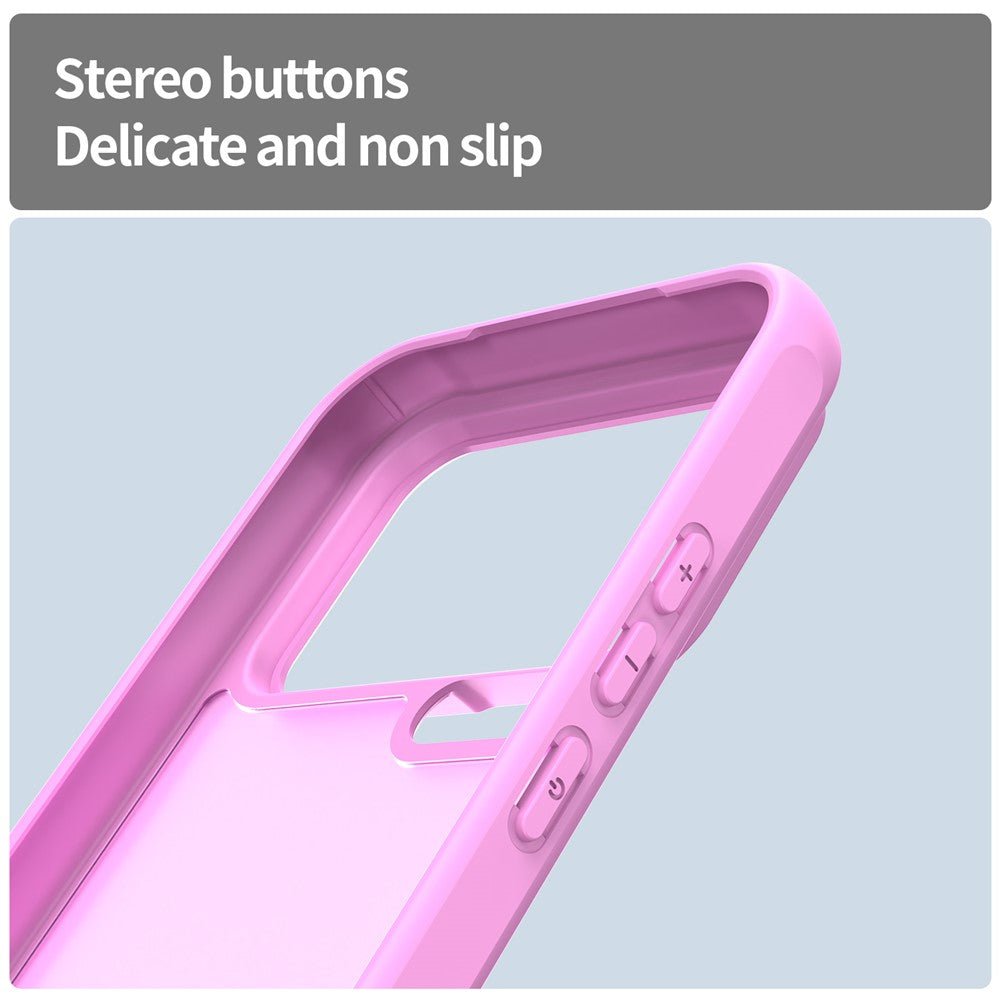 For Xiaomi 17 Pro Max Case Drop Proof Airbags Frosted Translucent PC + TPU Phone Back Cover - Light Purple