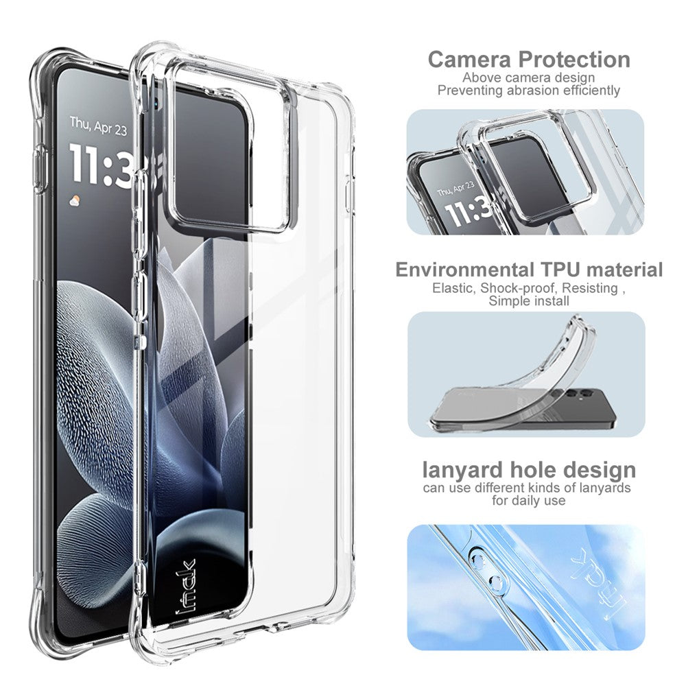 IMAK For Motorola Edge 70 5G Case TPU Phone Cover Airbag Shockproof Protection