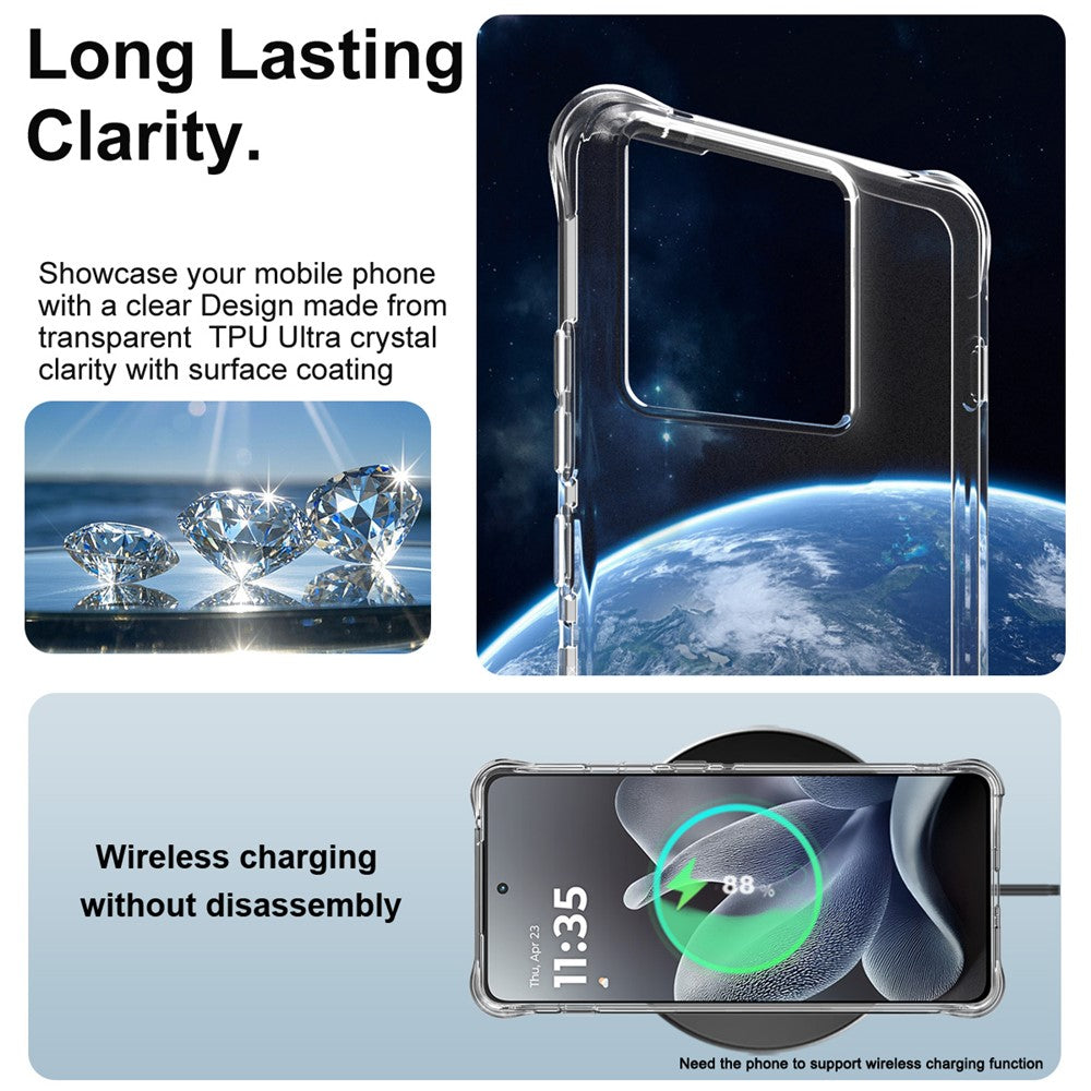 IMAK For Motorola Edge 70 5G Case TPU Phone Cover Airbag Shockproof Protection
