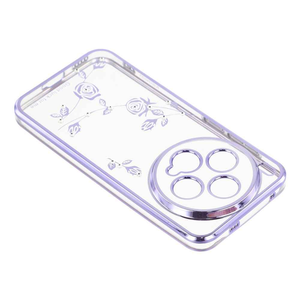 KADEM For vivo X300 5G Case Flower Rhinestone Decor TPU Phone Cover - Purple