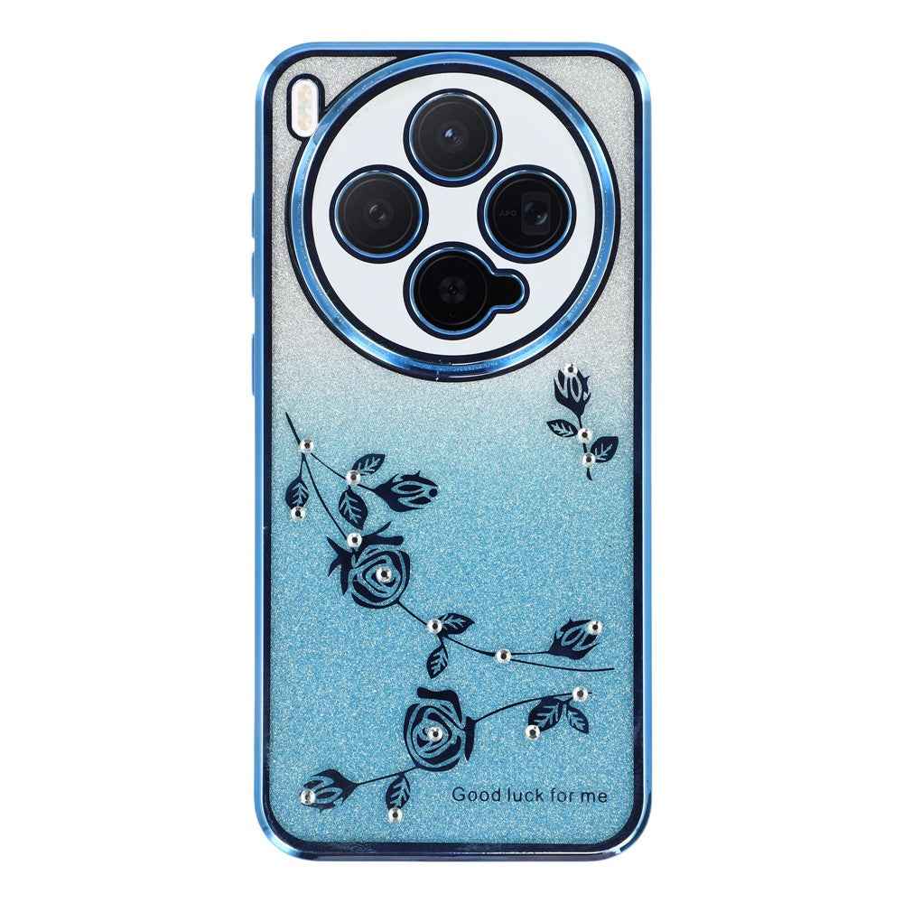 KADEM For vivo X300 5G Case Flower TPU Flexible Gradient Phone Cover - Blue