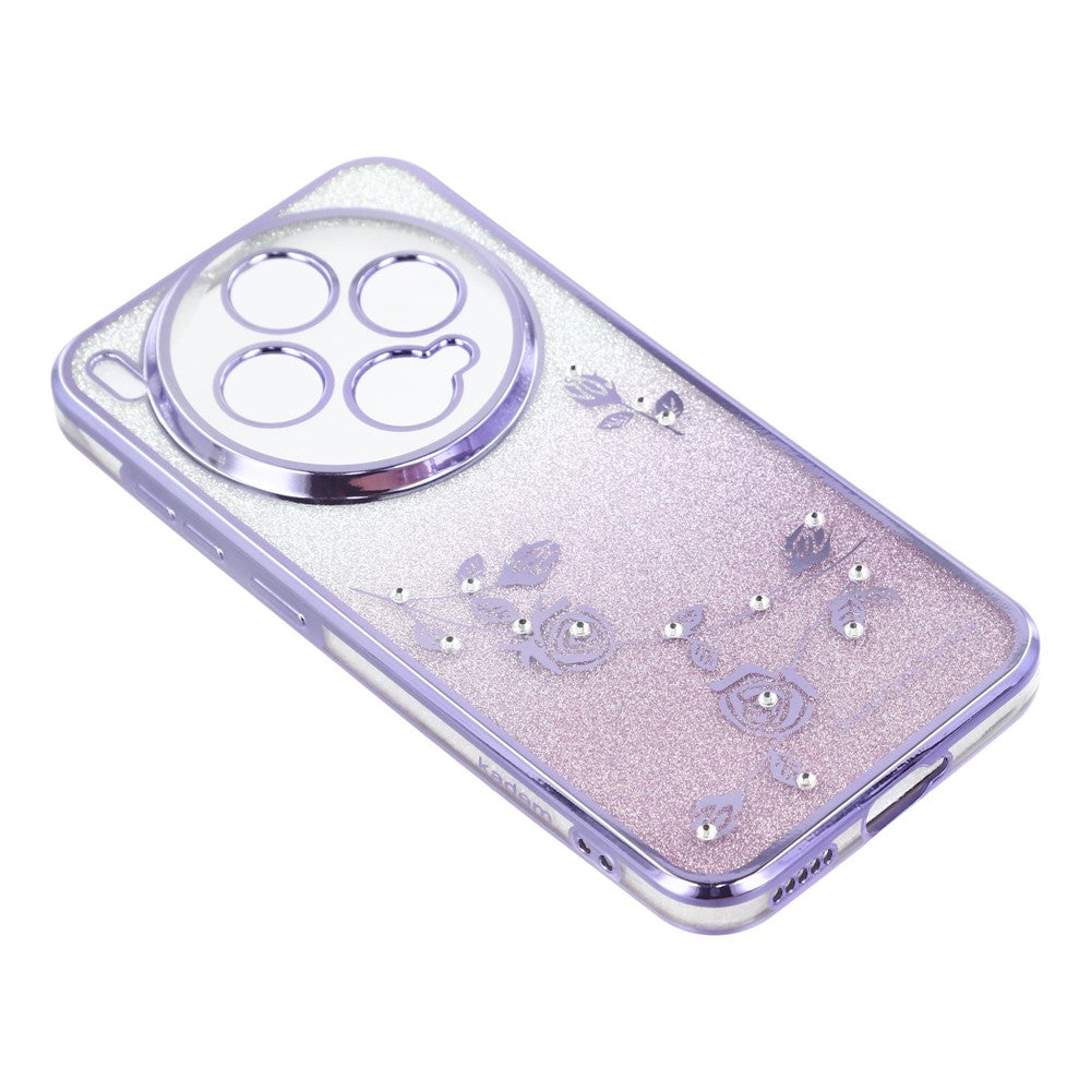 KADEM For vivo X300 5G Case Flower TPU Flexible Gradient Phone Cover - Purple