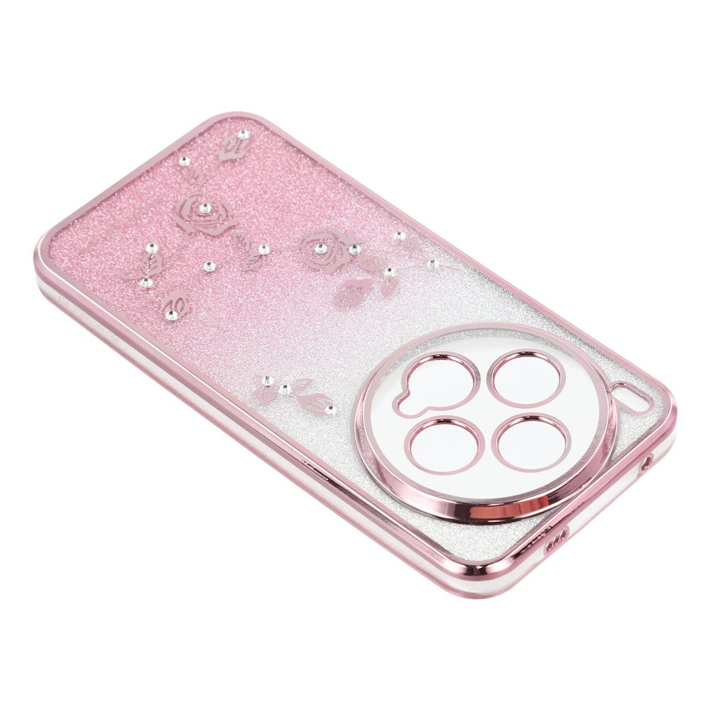 KADEM For vivo X300 5G Case Flower TPU Flexible Gradient Phone Cover - Rose Gold