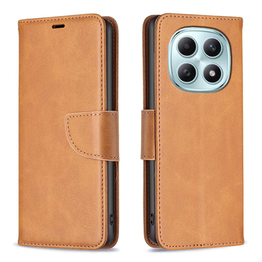For Xiaomi Redmi Note 15 Pro 5G (Global) Case Shockproof PU Leather Cover with Wallet Card Slots - Yellow