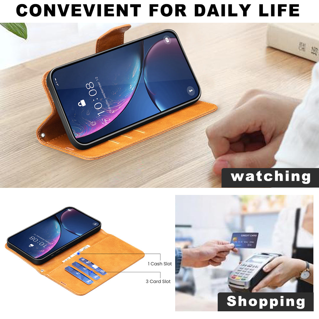 For Xiaomi Redmi Note 15 Pro 5G (Global) Case Shockproof PU Leather Cover with Wallet Card Slots - Yellow