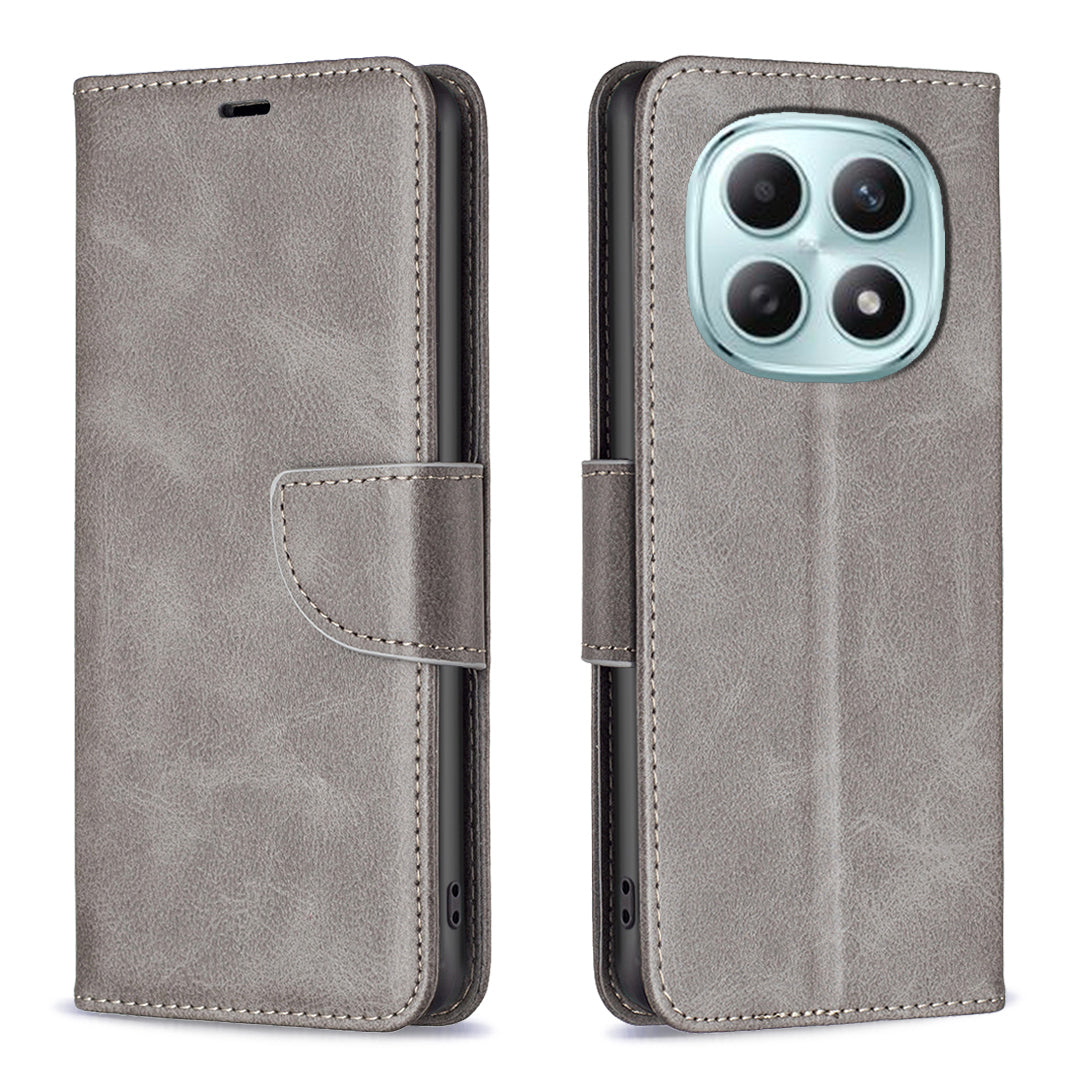 For Xiaomi Redmi Note 15 Pro 5G (Global) Case Shockproof PU Leather Cover with Wallet Card Slots - Grey