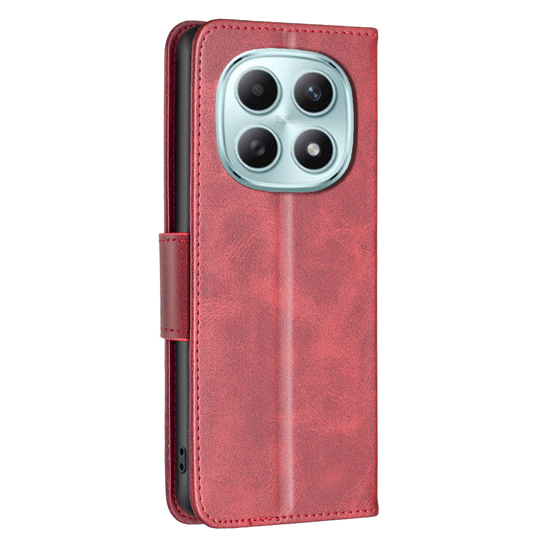 For Xiaomi Redmi Note 15 Pro 5G (Global) Case Shockproof PU Leather Cover with Wallet Card Slots - Red