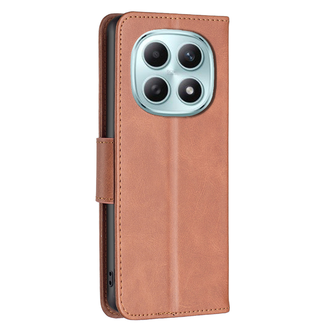 For Xiaomi Poco M8 Pro 5G / Redmi Note 15 Pro+ 5G (Global) Case Shockproof PU Leather Cover with Wallet Card Slots - Brown