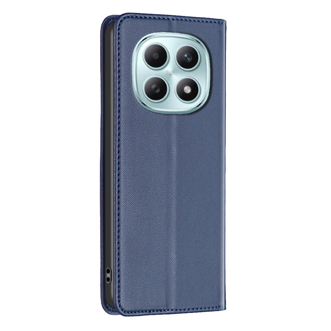 For Xiaomi Poco M8 Pro 5G / Redmi Note 15 Pro+ 5G (Global) Leather Case BINFEN COLOR BF18 Phone Stand Cover with Card Slots - Blue