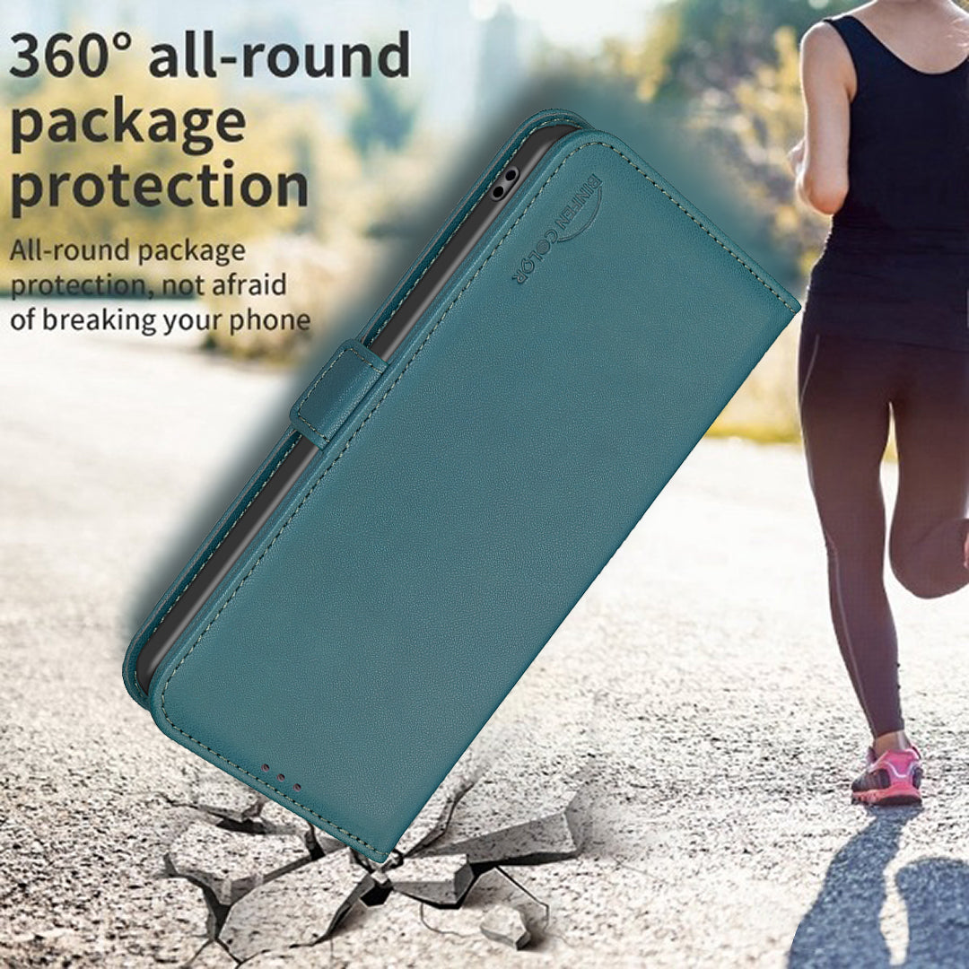 For Xiaomi Redmi Note 15 Pro 5G (Global) Case BINFEN COLOR BF31  PU Leather Flip Folio Phone Wallet Cover - Green