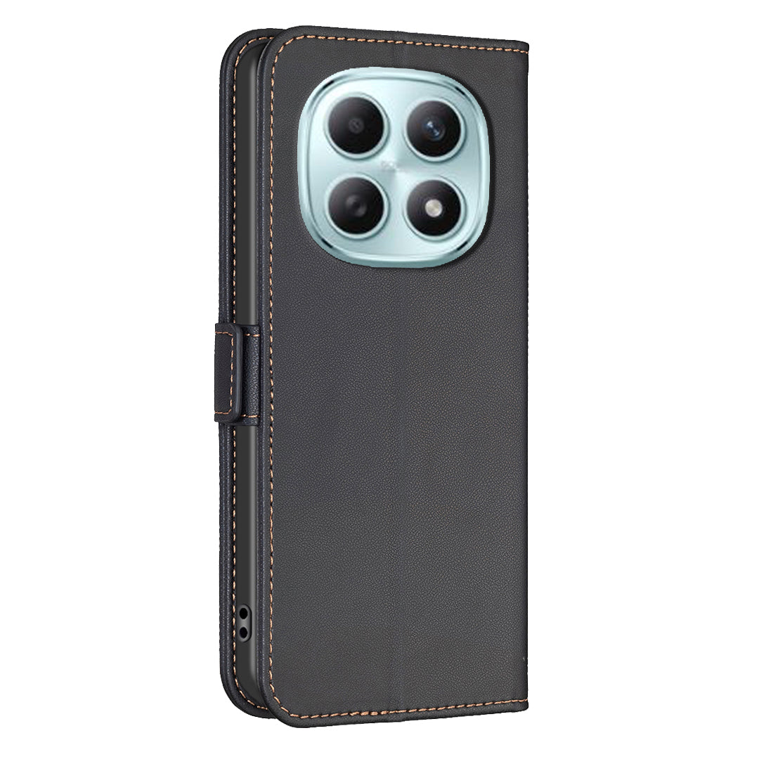 For Xiaomi Redmi Note 15 Pro 5G (Global) Case BINFEN COLOR BF31  PU Leather Flip Folio Phone Wallet Cover - Black