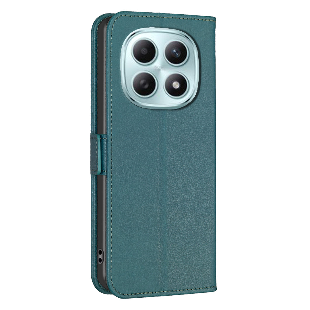 For Xiaomi Poco M8 Pro 5G / Redmi Note 15 Pro+ 5G (Global) Case BINFEN COLOR BF31  PU Leather Flip Folio Phone Wallet Cover - Green