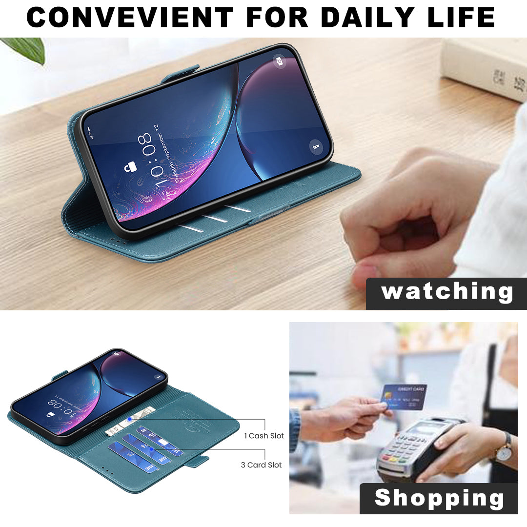 For Xiaomi Poco M8 Pro 5G / Redmi Note 15 Pro+ 5G (Global) Case BINFEN COLOR BF31  PU Leather Flip Folio Phone Wallet Cover - Green