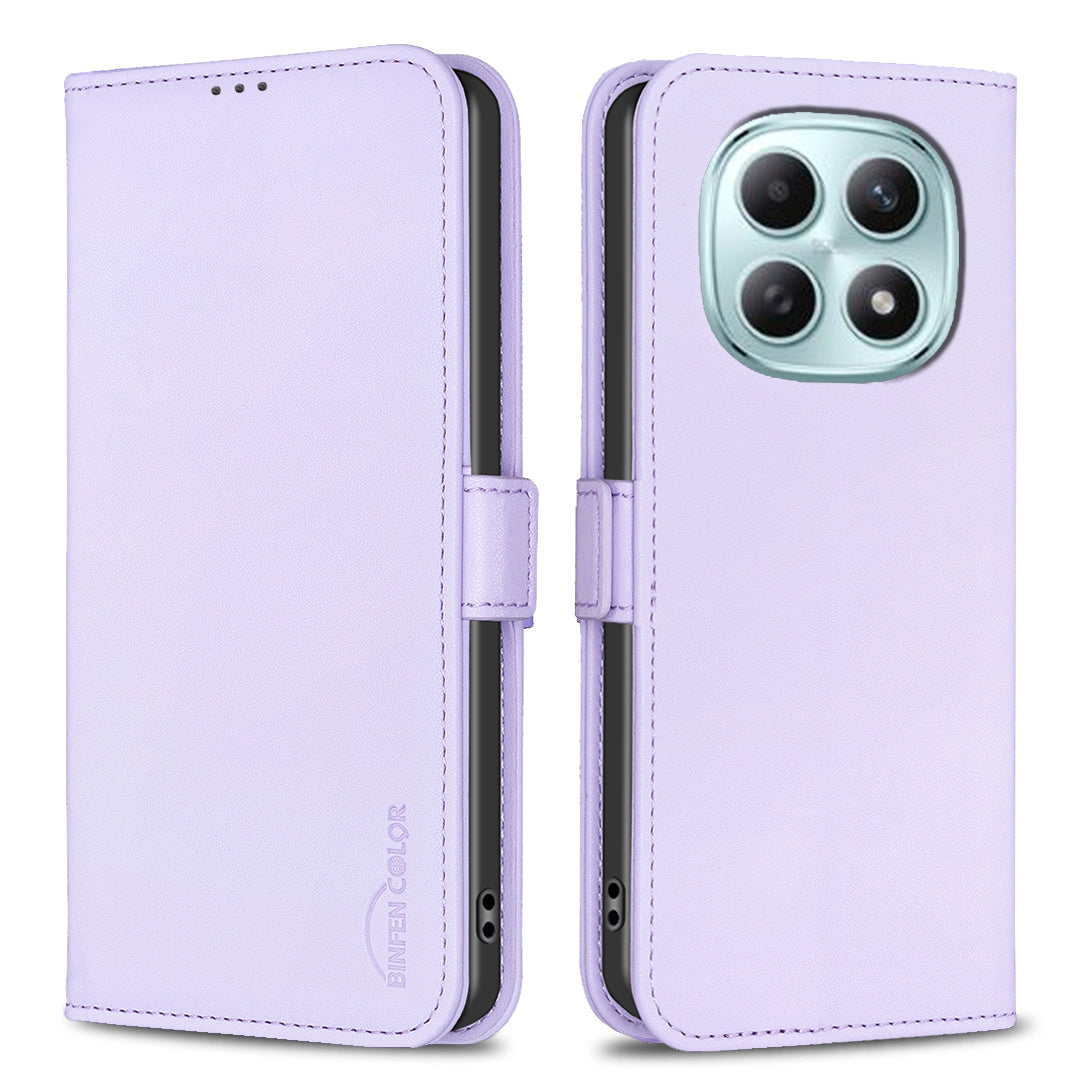 For Xiaomi Poco M8 Pro 5G / Redmi Note 15 Pro+ 5G (Global) Case BINFEN COLOR BF31  PU Leather Flip Folio Phone Wallet Cover - Purple