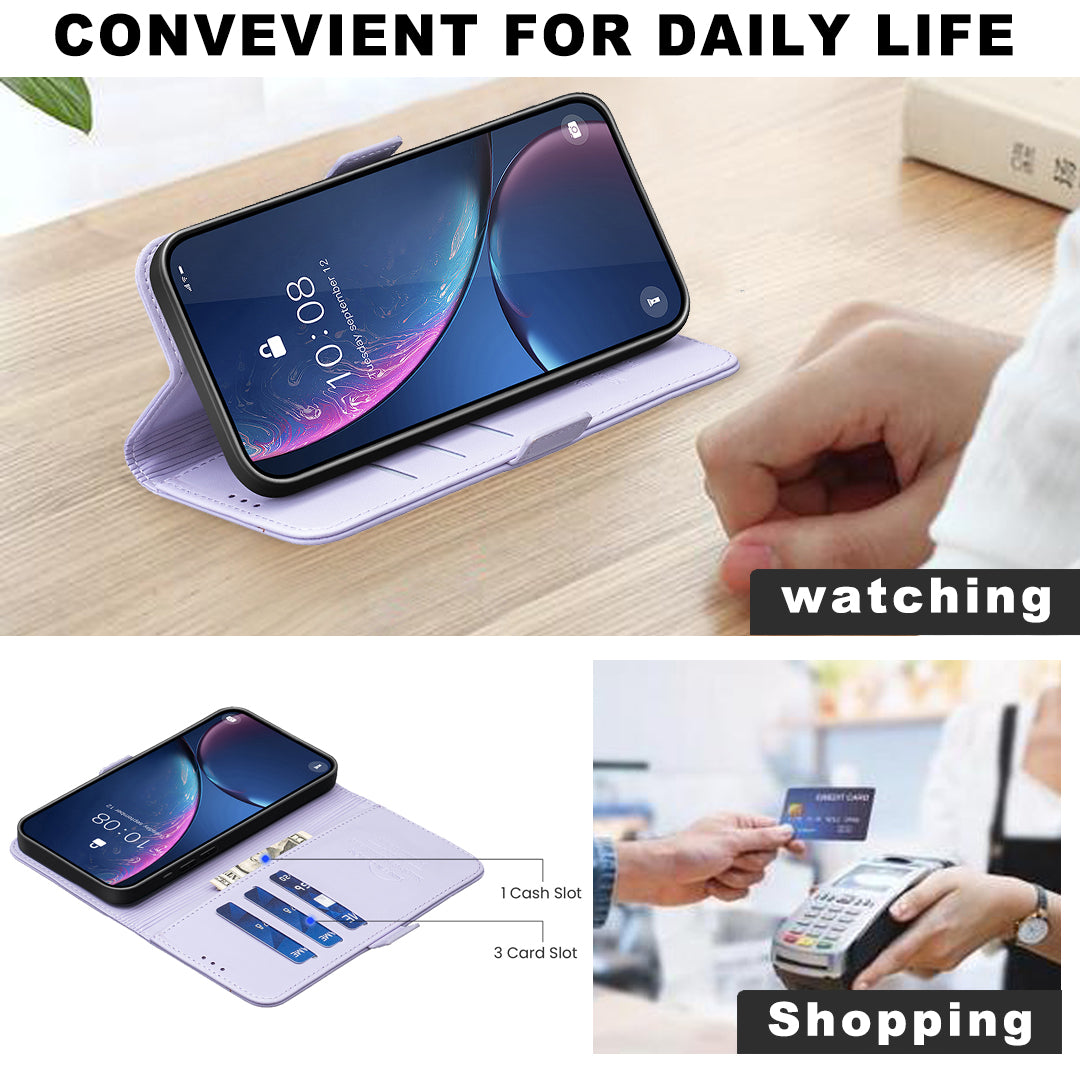 For Xiaomi Poco M8 Pro 5G / Redmi Note 15 Pro+ 5G (Global) Case BINFEN COLOR BF31  PU Leather Flip Folio Phone Wallet Cover - Purple