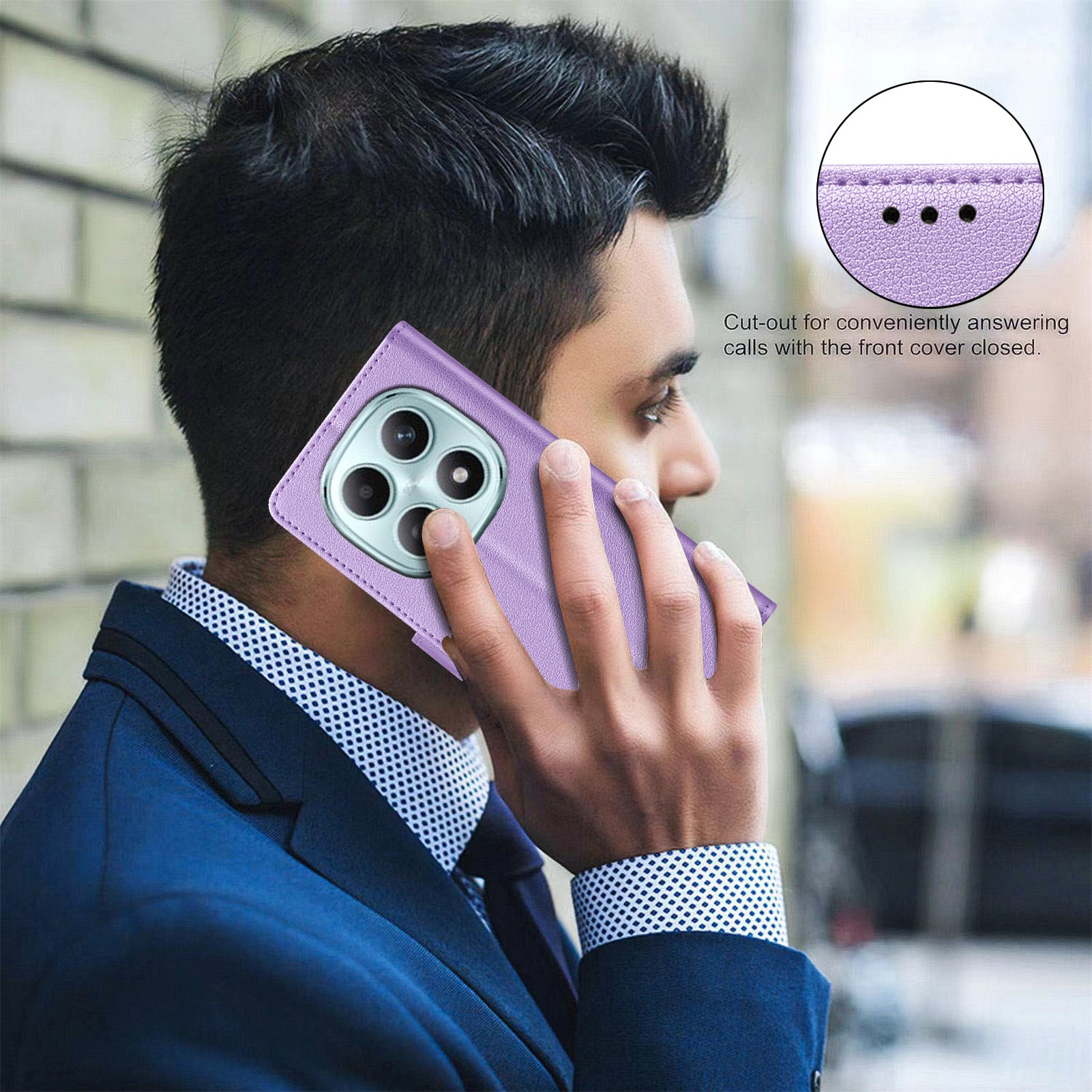 For Xiaomi Redmi Note 15 Pro 5G (Global) Leather Case BINFEN COLOR BF32 Wallet RFID Blocking Phone Cover - Purple