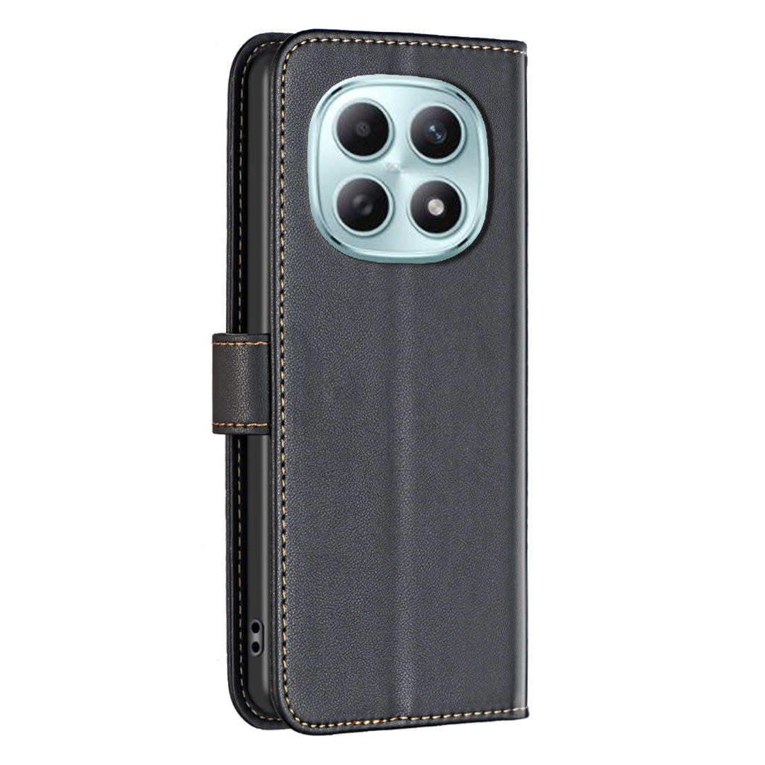For Xiaomi Redmi Note 15 Pro 5G (Global) Phone Case BINFEN COLOR BF17 Wallet Folio Flip Leather Cover - Black