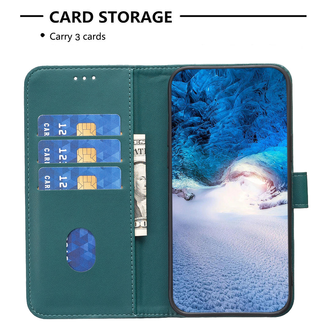 For Xiaomi Redmi Note 15 Pro 5G (Global) Phone Case BINFEN COLOR BF17 Wallet Folio Flip Leather Cover - Green
