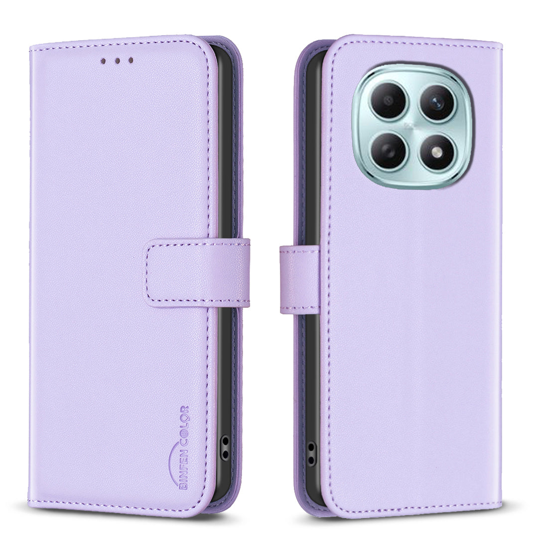 For Xiaomi Poco M8 Pro 5G / Redmi Note 15 Pro+ 5G (Global) Phone Case BINFEN COLOR BF17 Wallet Folio Flip Leather Cover - Purple
