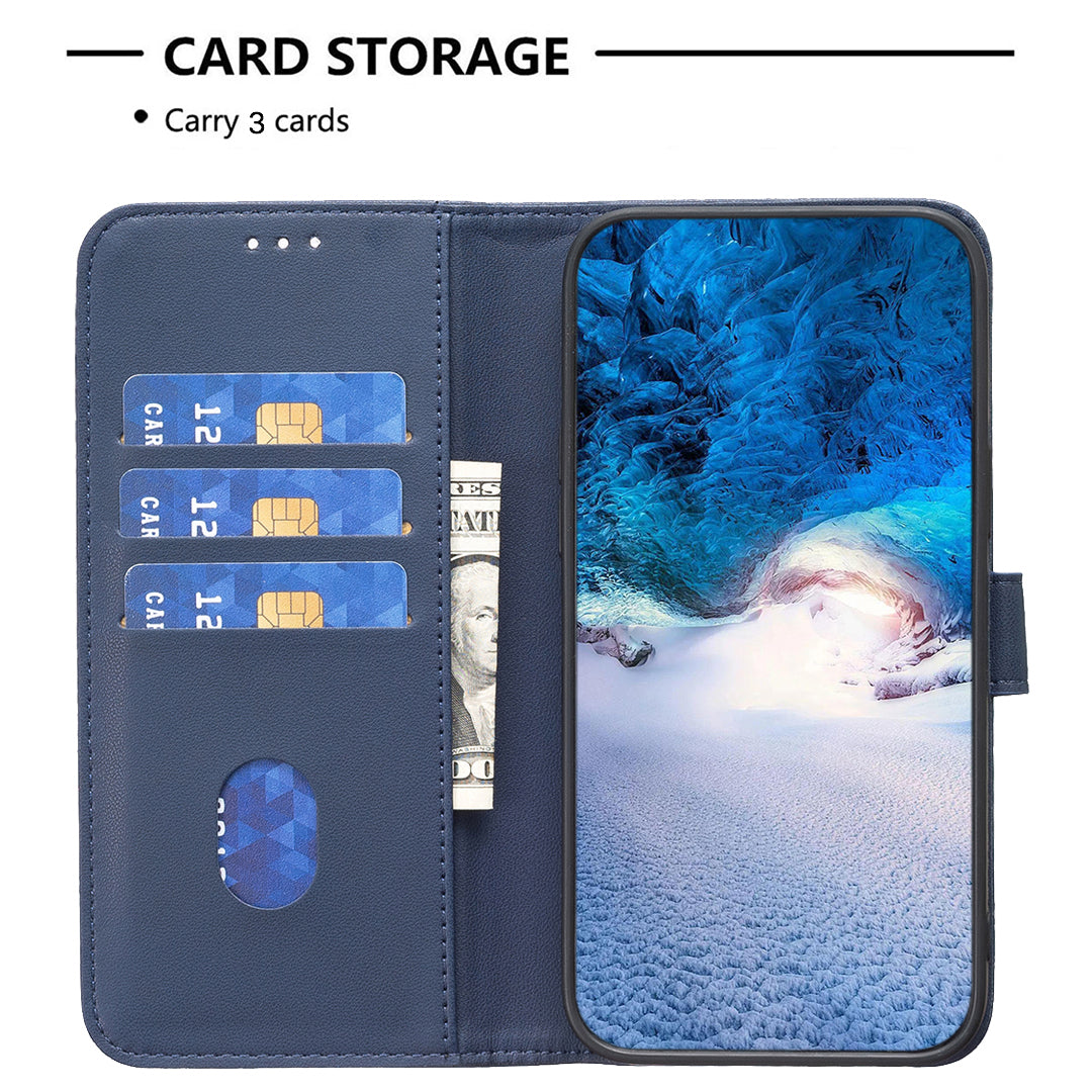 For Xiaomi Poco M8 Pro 5G / Redmi Note 15 Pro+ 5G (Global) Phone Case BINFEN COLOR BF17 Wallet Folio Flip Leather Cover - Blue