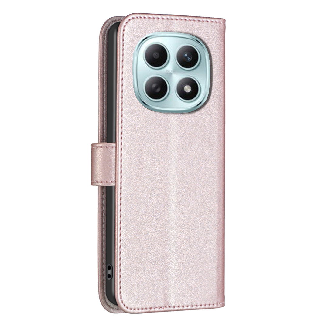 For Xiaomi Poco M8 Pro 5G / Redmi Note 15 Pro+ 5G (Global) Phone Case BINFEN COLOR BF17 Wallet Folio Flip Leather Cover - Rose Gold