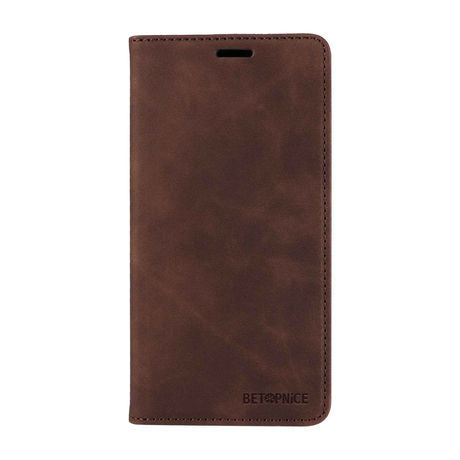 BETOPNICE For vivo X300 5G Case  Magnetic Closure RFID Blocking Wallet Stand Leather Phone Cover - Brown