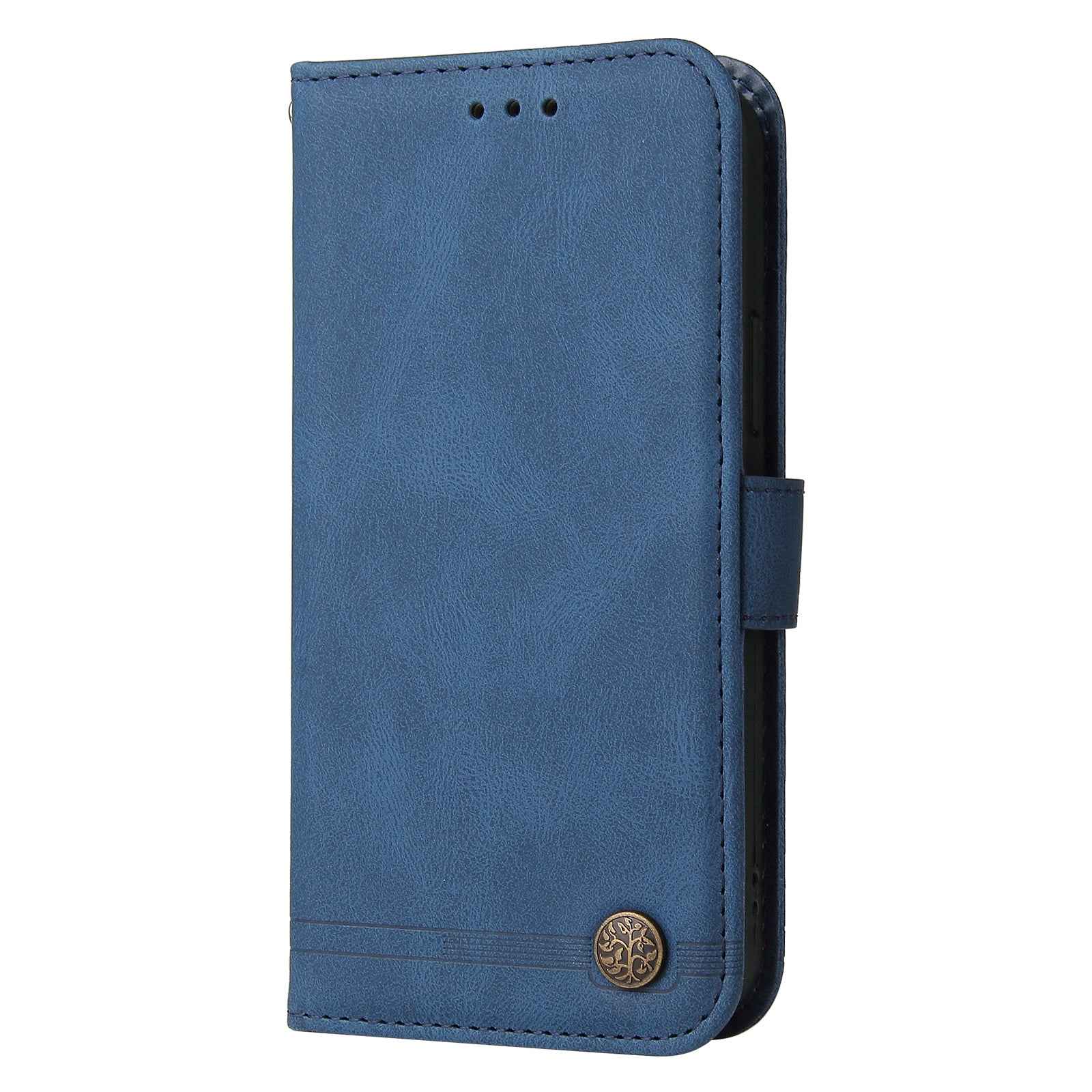 For vivo X300 5G Leather Wallet Cases Skin Touch Phone Cover Stand with Strap - Blue