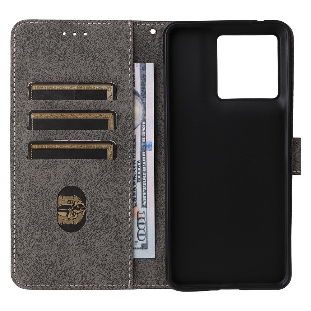 For Motorola Edge 70 5G Case Wallet RFID Blocking PU Leather Phone Cover Stand with Strap - Black