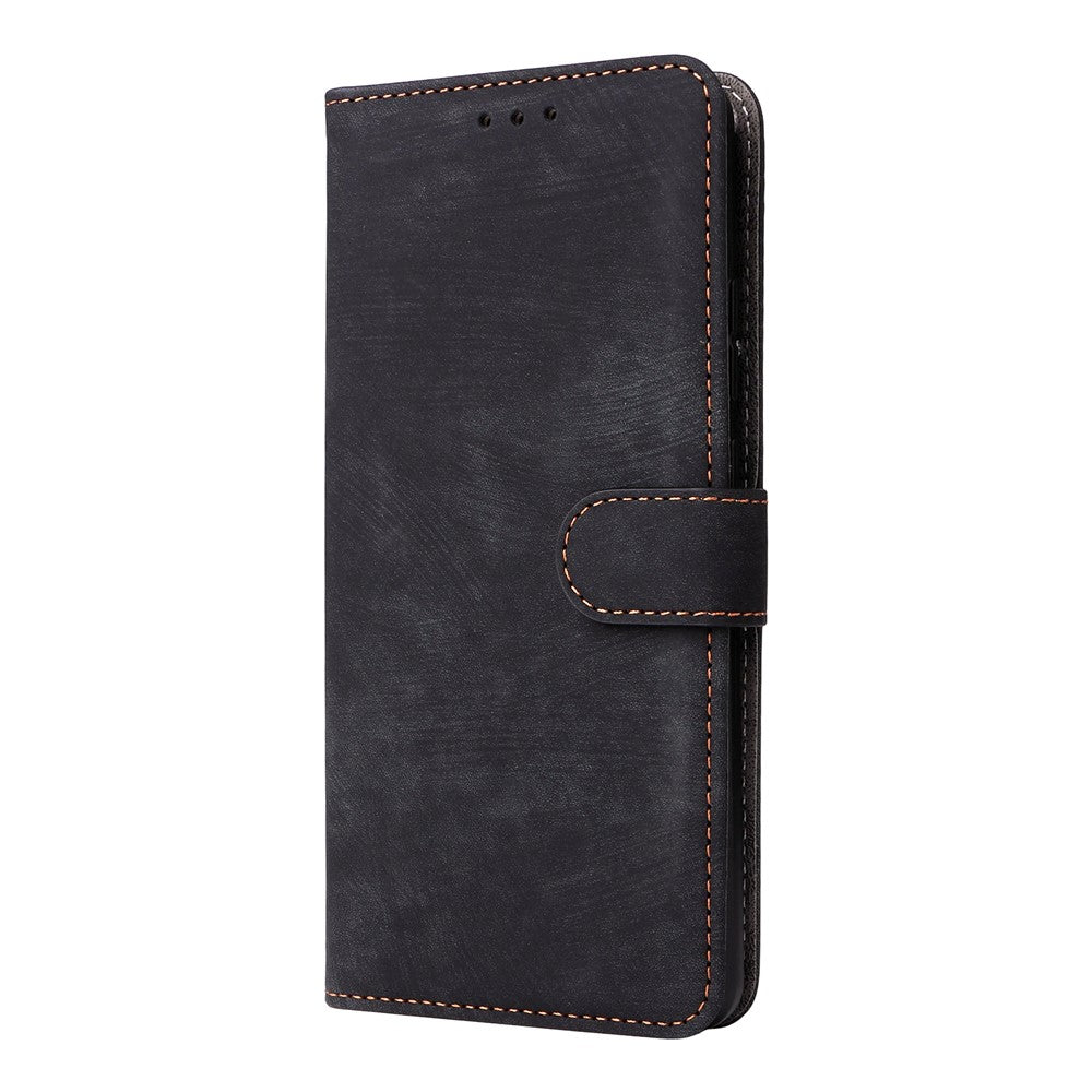 For Motorola Edge 70 5G Case Wallet RFID Blocking PU Leather Phone Cover Stand with Strap - Black