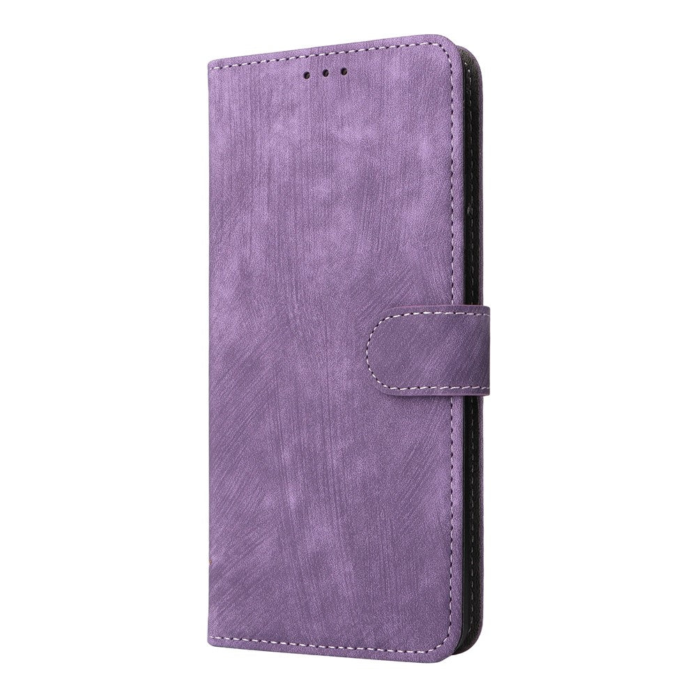For Motorola Edge 70 5G Case Wallet RFID Blocking PU Leather Phone Cover Stand with Strap - Purple