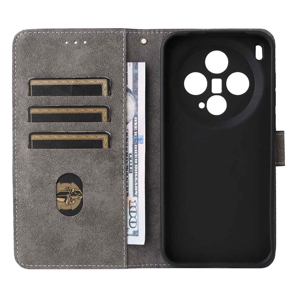 For vivo X300 5G Case Wallet RFID Blocking PU Leather Phone Cover Stand with Strap - Blue