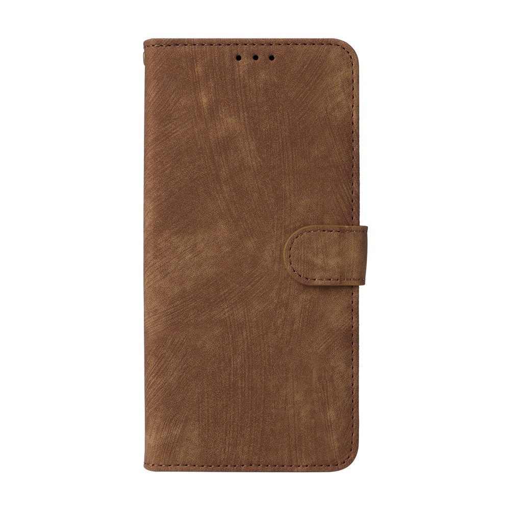 For vivo X300 5G Case Wallet RFID Blocking PU Leather Phone Cover Stand with Strap - Brown