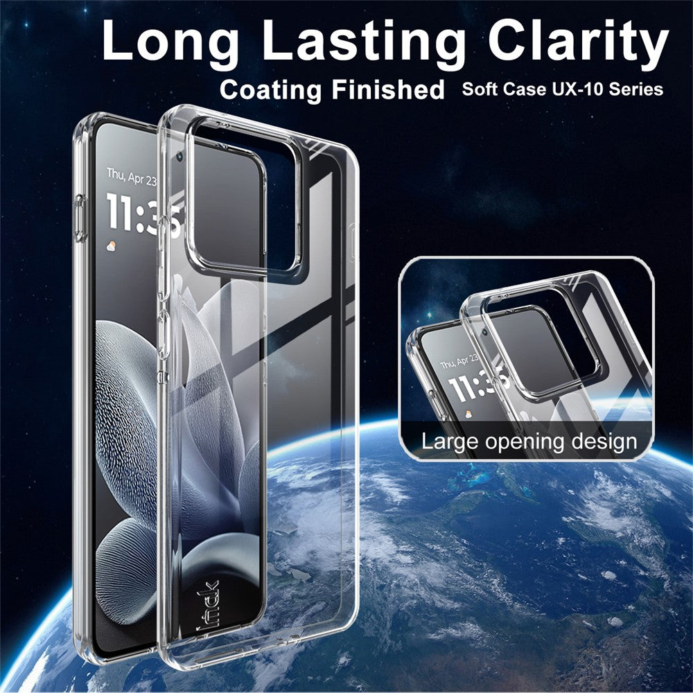 IMAK UX-10 Series For Motorola Edge 70 5G Clear Phone Case Soft TPU Mobile Back Cover