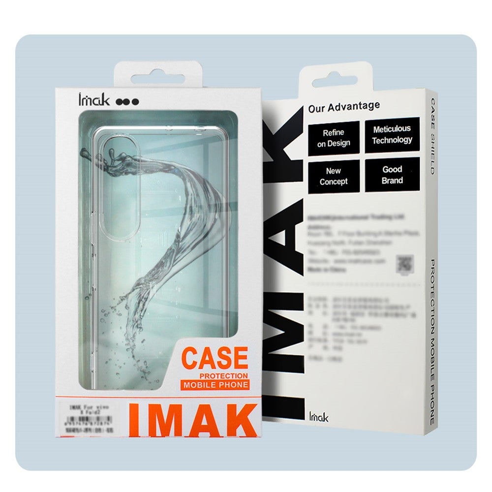 IMAK UX-10 Series For Motorola Edge 70 5G Clear Phone Case Soft TPU Mobile Back Cover