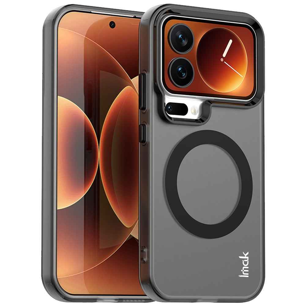 IMAK For Xiaomi 17 Pro Magnetic Case PC + TPU Protective Phone Back Cover - Black